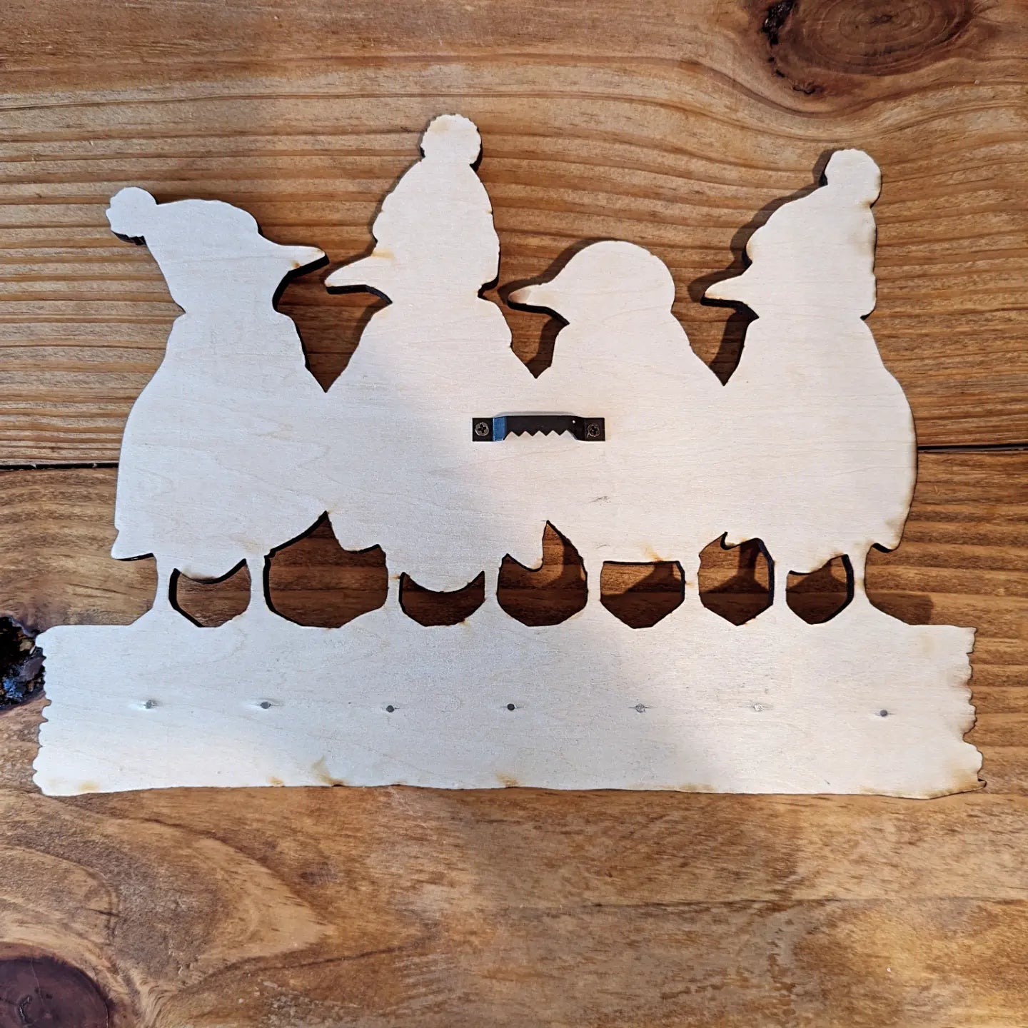 Cute Seagulls with hats & scarfs -key hanger
