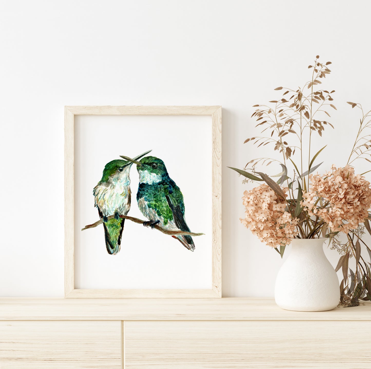 Hummingbird pair - Lora Cavallin Art