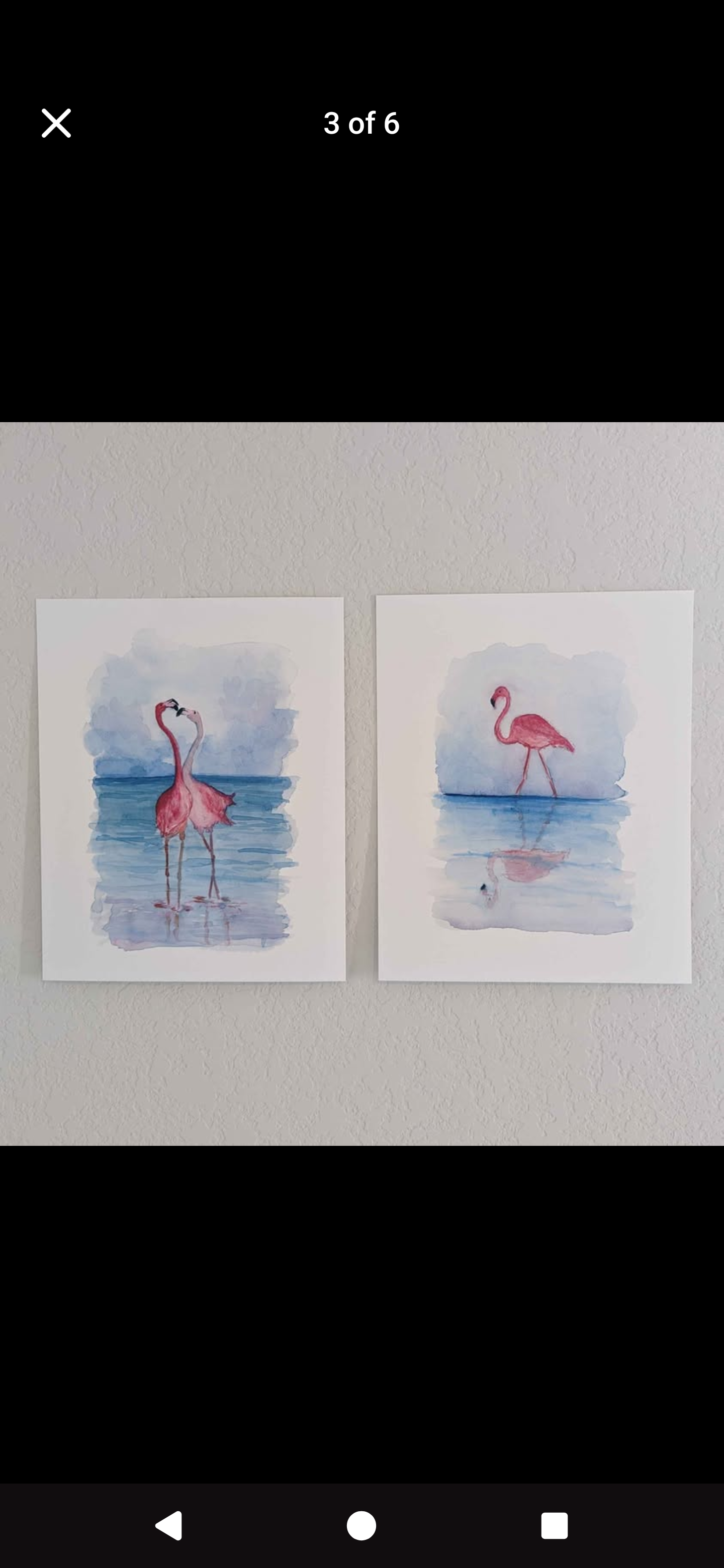Pair Flamingo Art Prints - Pastel Colors