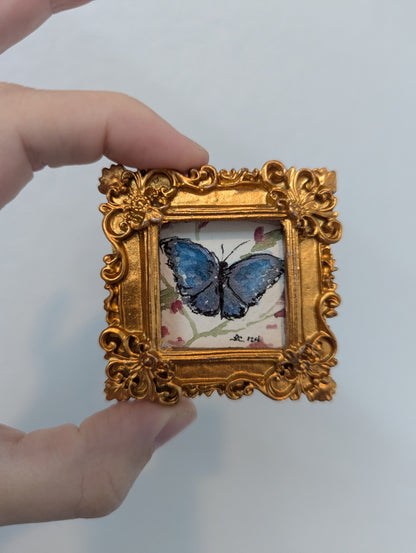 Miniature Butterfly Painting - Original Watercolor Art