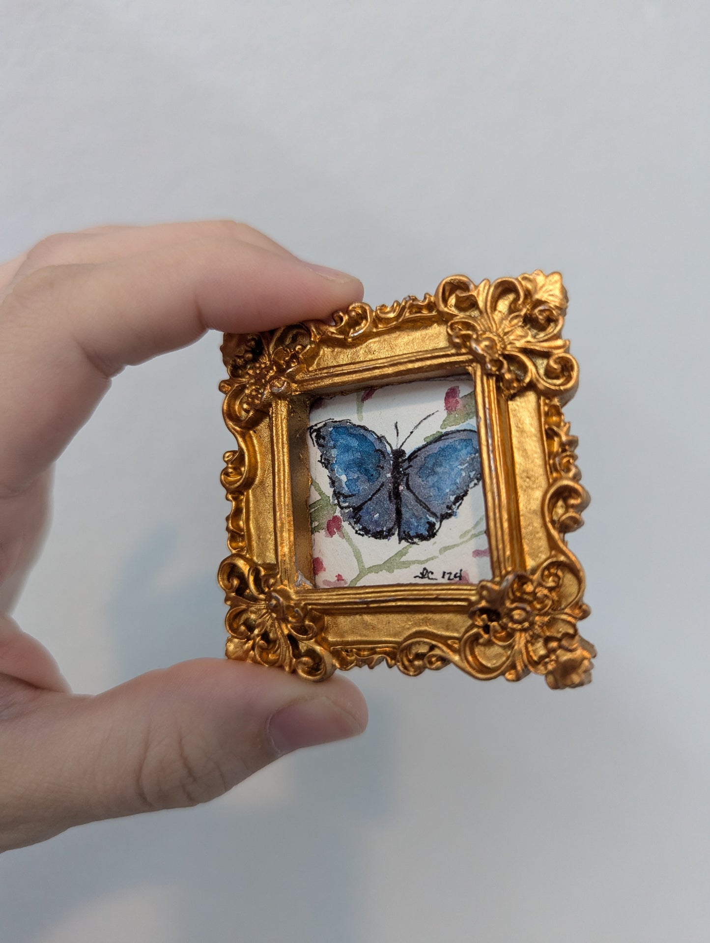 Miniature Butterfly Painting - Original Watercolor Art