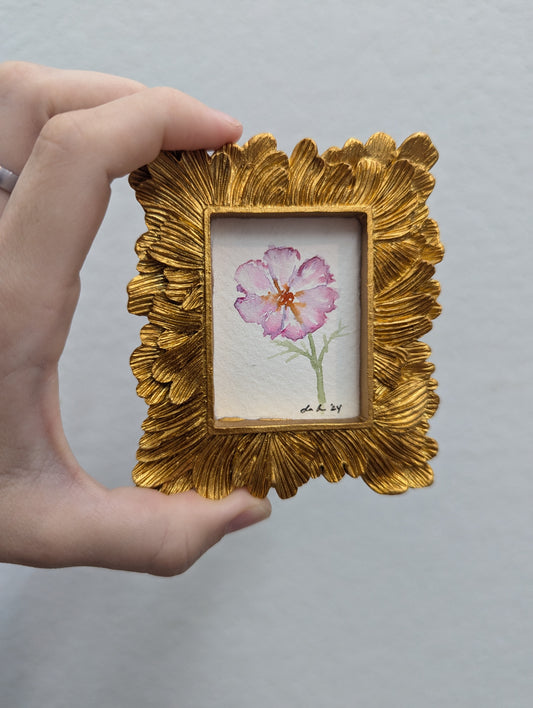 Miniature Flower Painting - Original Art