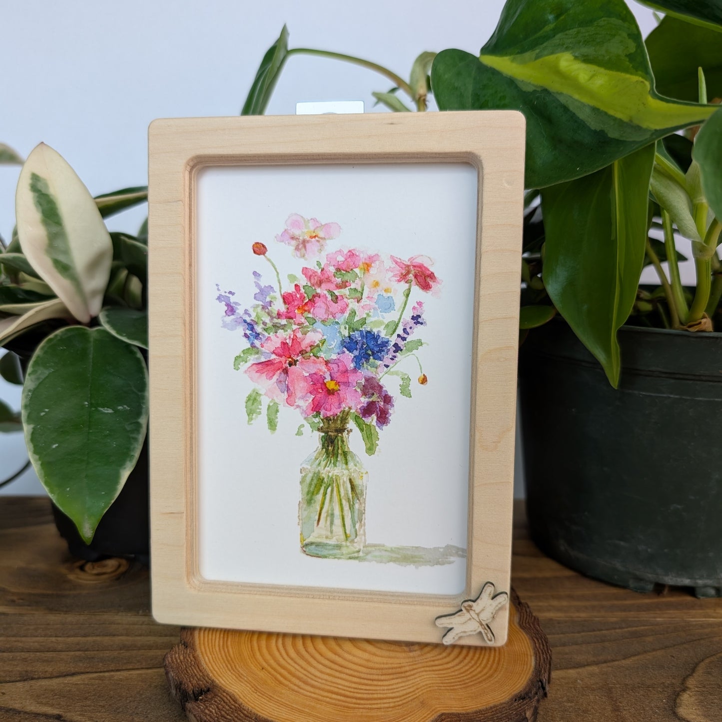 Wildflower in Vase – Solidframe Art by Lora Cavallin