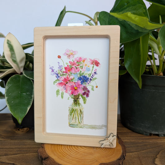 Wildflower in Vase – Solidframe Art by Lora Cavallin