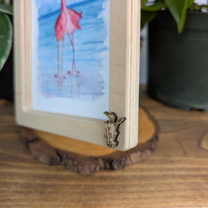Flamingos in Love – Solidframe Art by Lora Cavallin