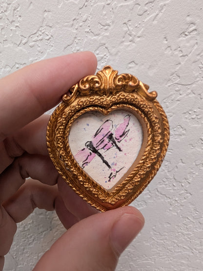 Mini Dragonfly Painting - Original Watercolor Art by Lora Cavallin