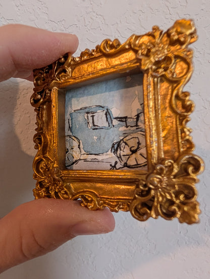 Mini Buggy Painting - Original Watercolor Art by Lora Cavallin