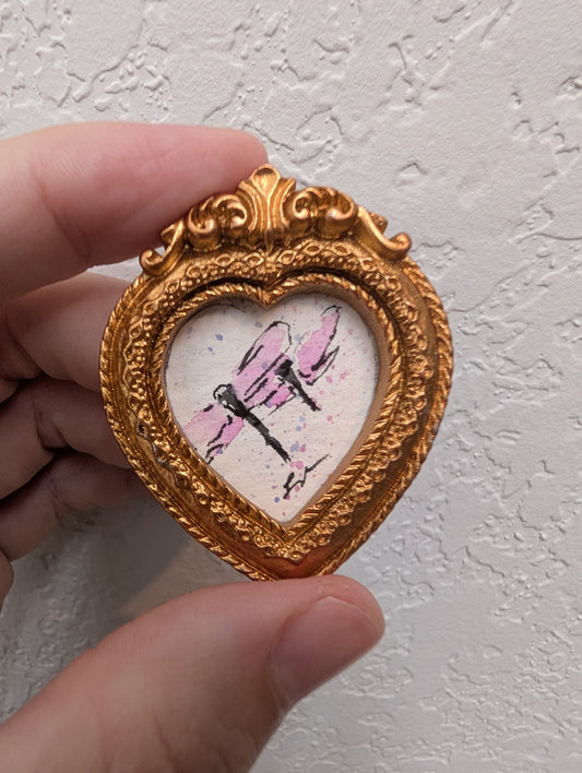 Mini Dragonfly Painting - Original Watercolor Art by Lora Cavallin
