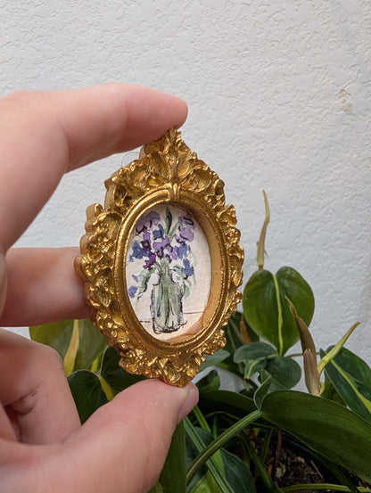 Mini Bouquet Painting - Original Watercolor Art by Lora Cavallin